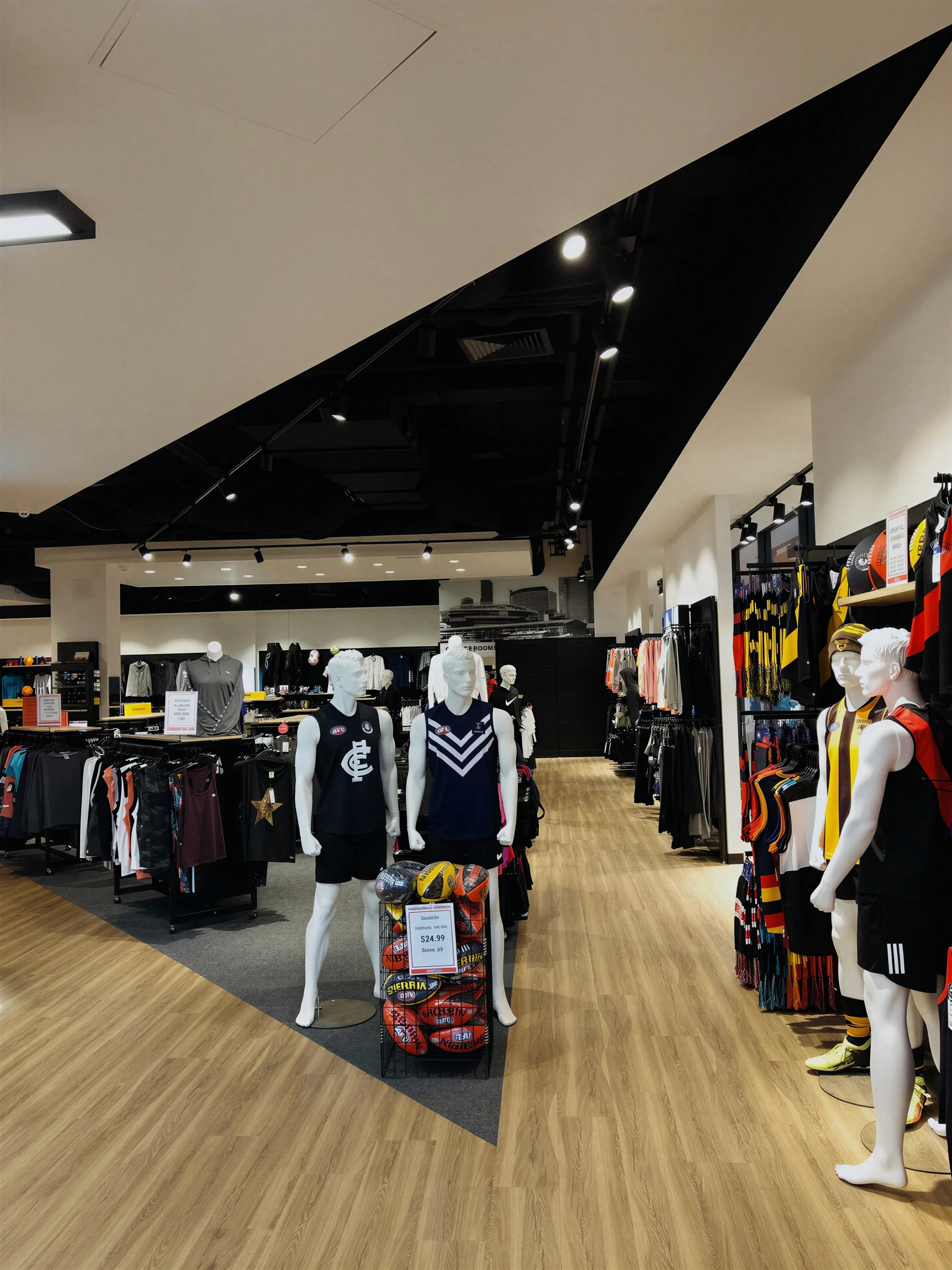 SportsPower sporting goods retail interior from a national Australian store rollout