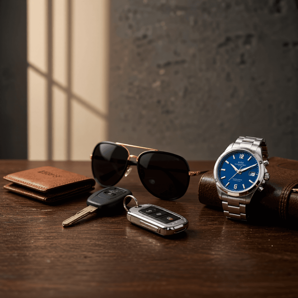 product photography of luxury accessories