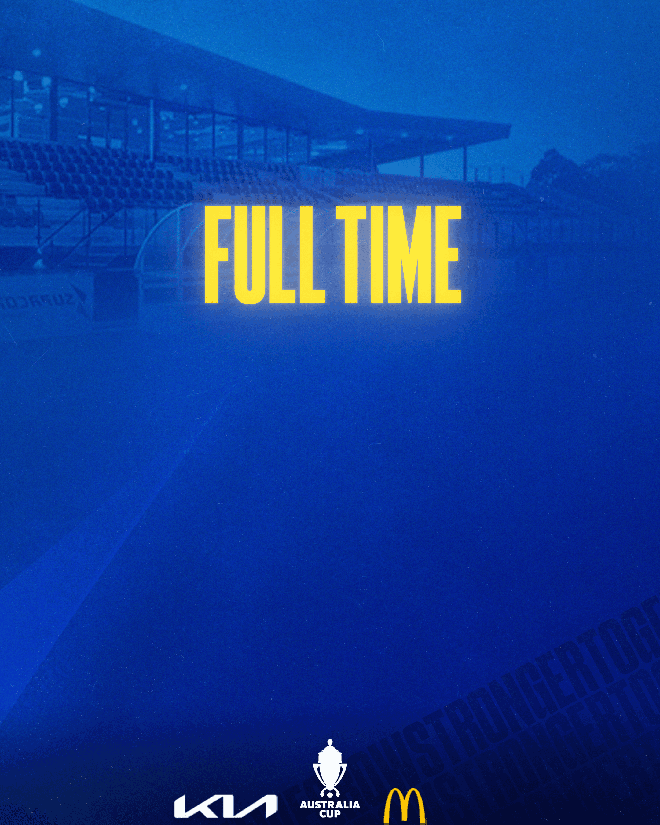 Ballarat City FC Instagram story full time template