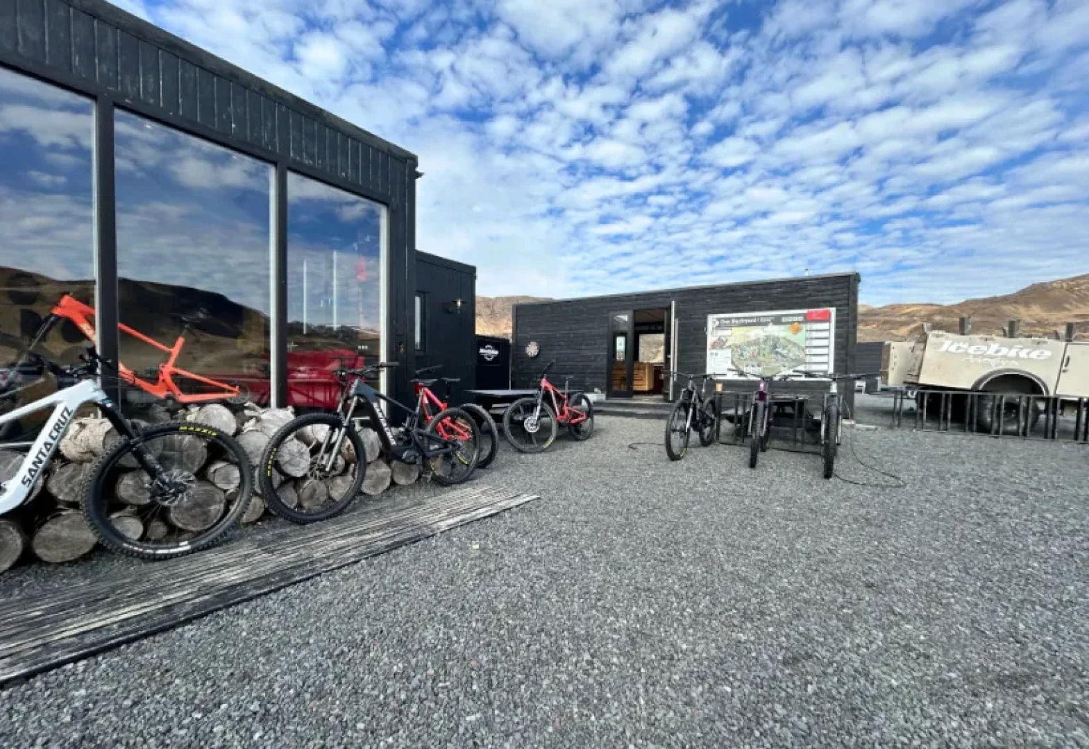 Exterior house of Trailcenter Icebike in Reykjadalur Iceland
