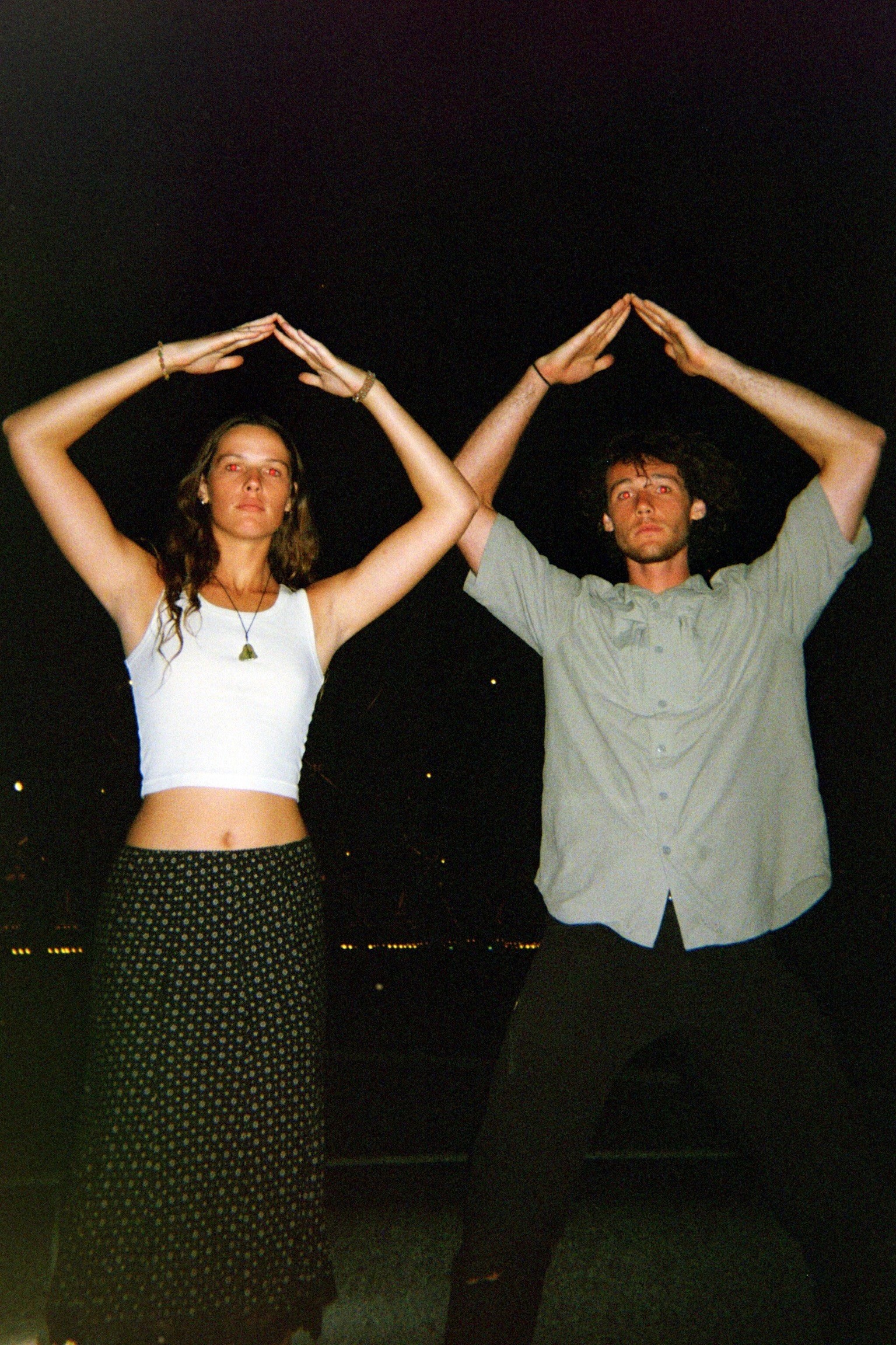 Liam Weed and Belle Weed twiigs founders doing a silly pose