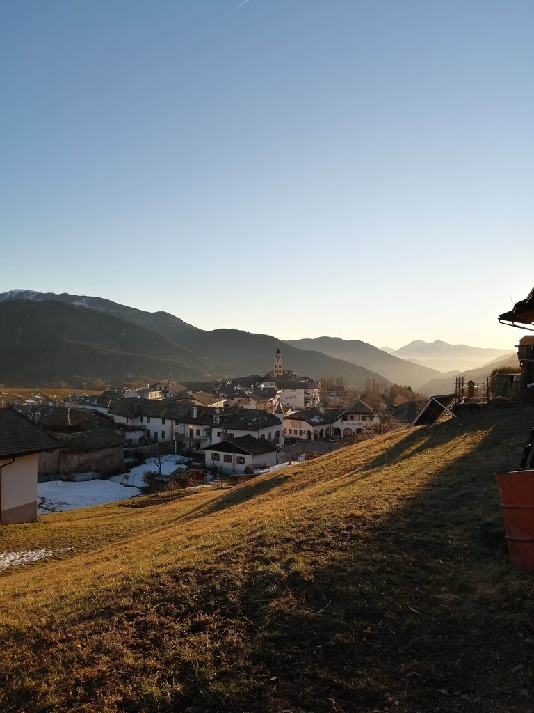 Panoramic view over the village of Altrei