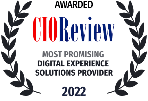 Logo CIO Review most promising digital experience solution provider.