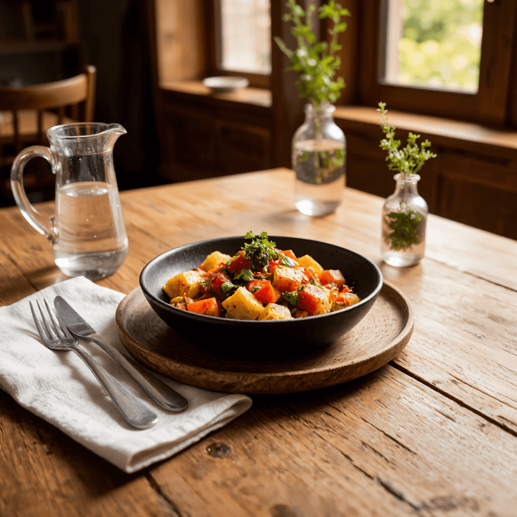 product photography of Gourmet savory food dish