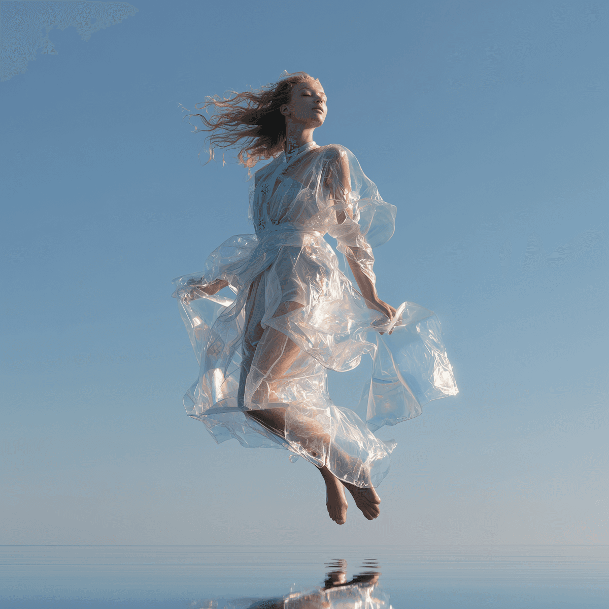 Minimalist installation of three black cubic sculptures with contrasting textures and bands, arranged on a tiled floor in a bright architectural interior.