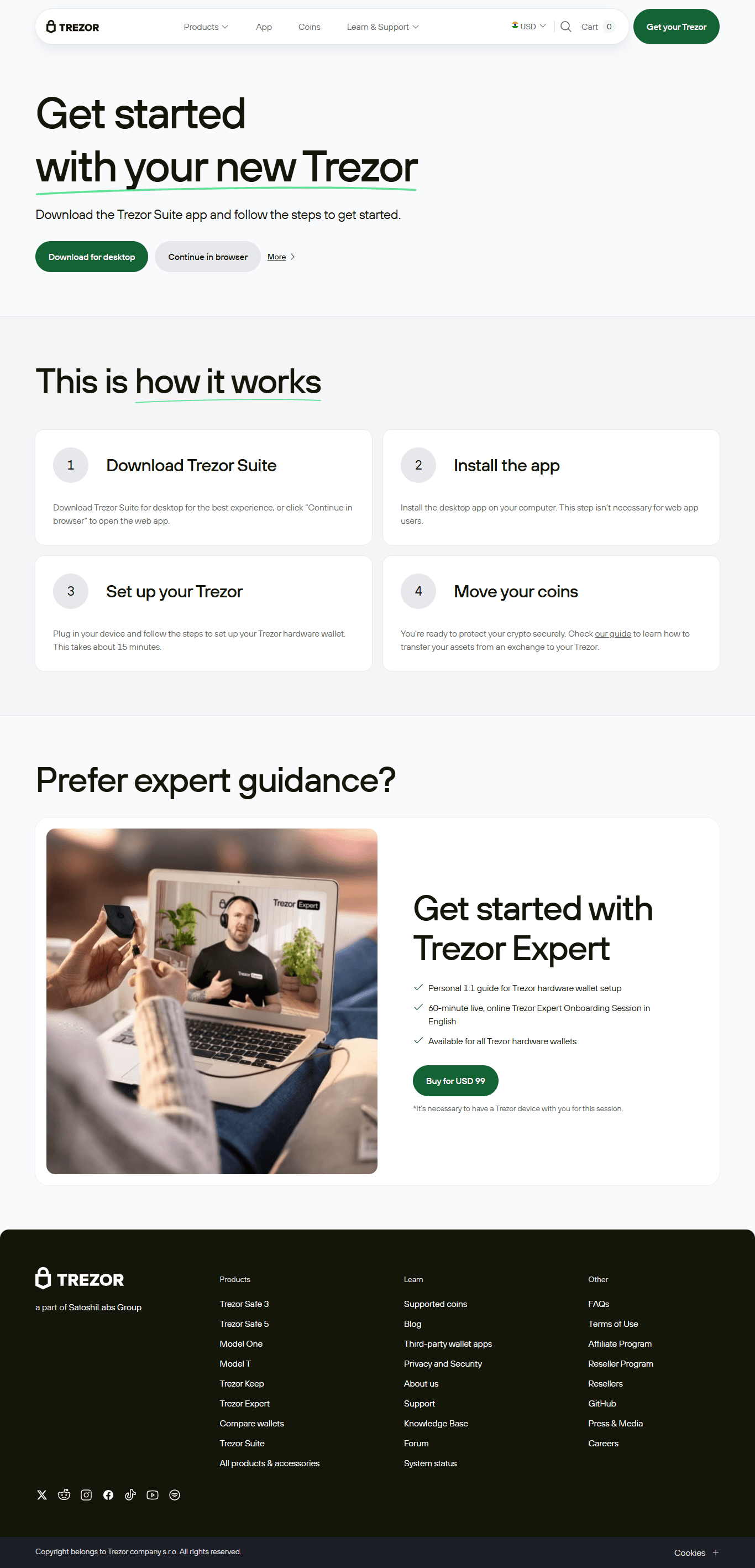 Trezor Expert Video Call