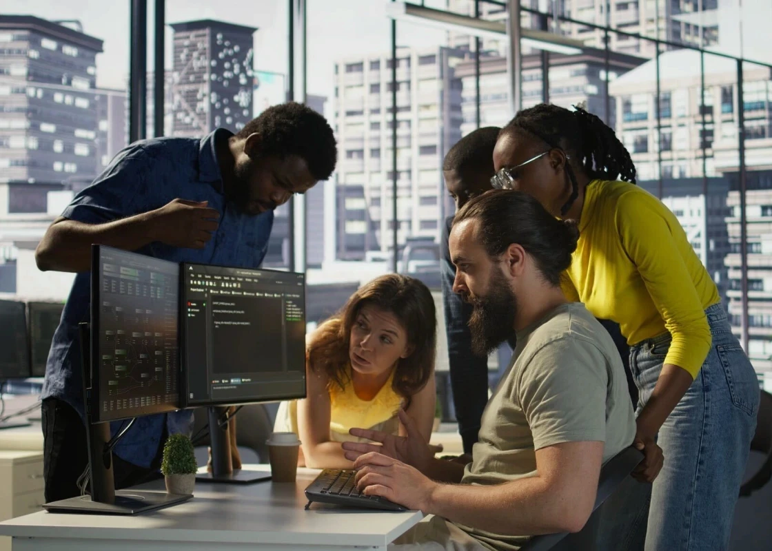 Image is from the blog titled Top IT Solutions Providers in Dubai for Enterprise Digital Transformation