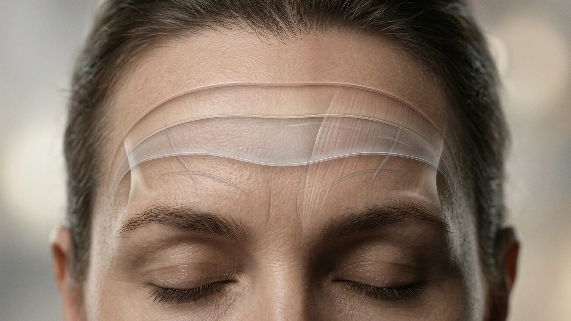 Toxina botulínica na região frontal para tratamento de rugas da testa e linhas de expressão na estética avançada