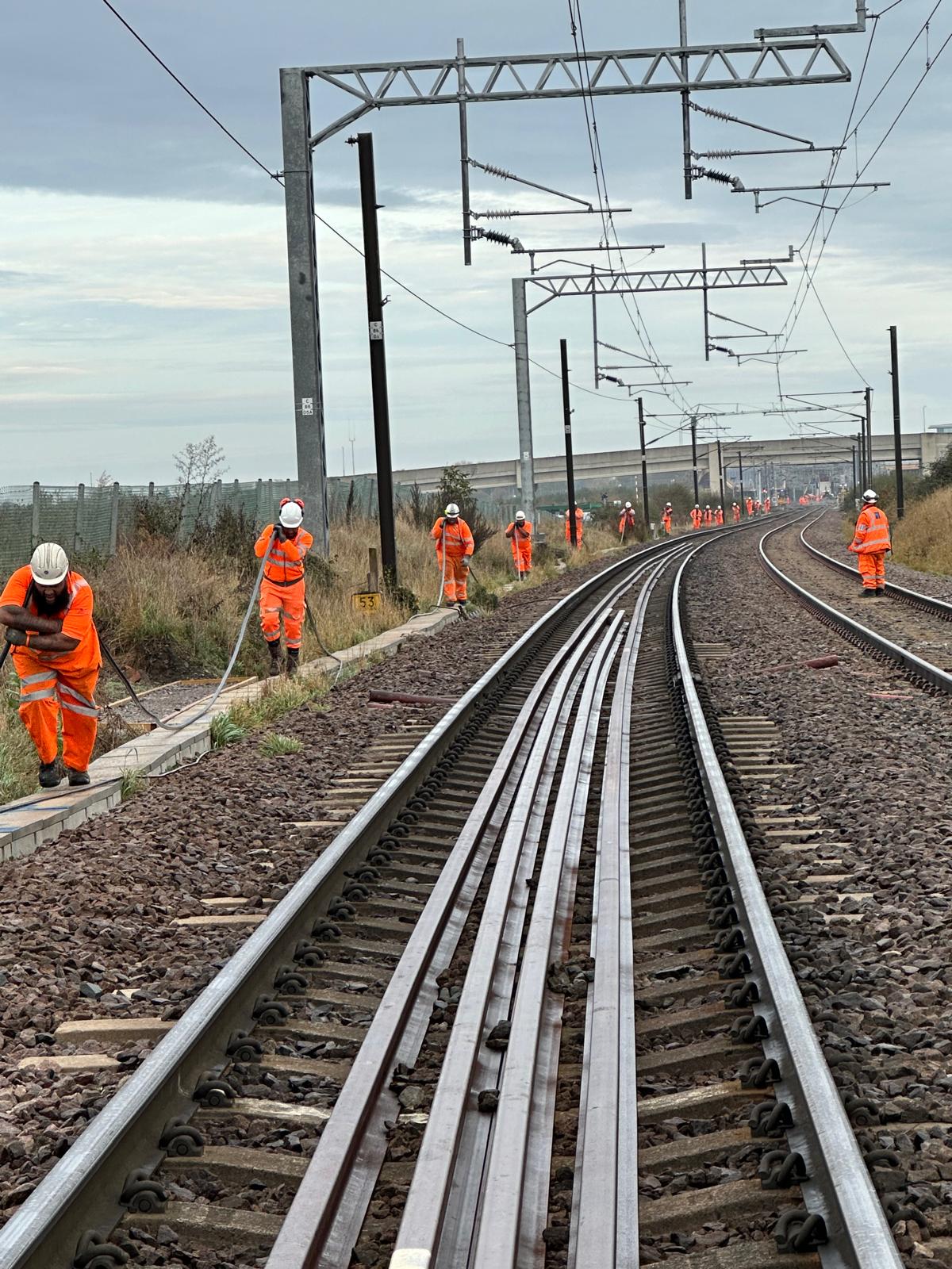 An electrical rail project completed by DPH 