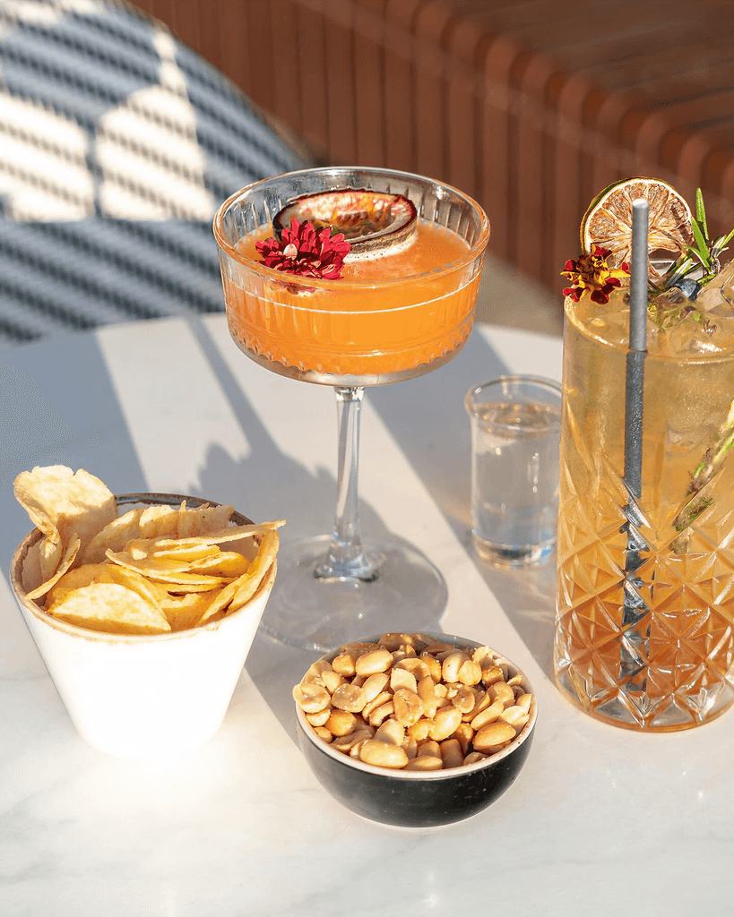 a vanilla ice cream with matcha cream served in a white plate