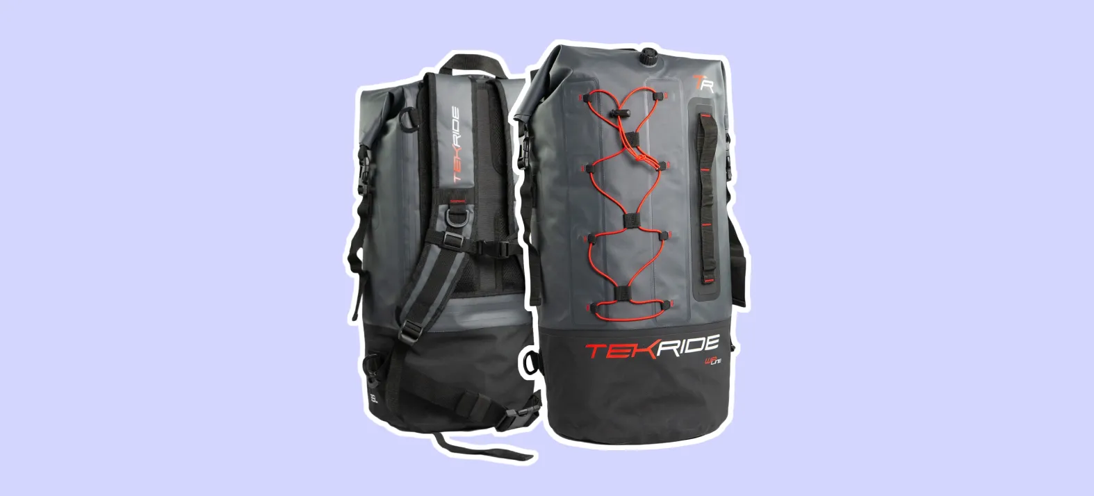 Sac moto étanche Tekride WP Line Rudy 35L, idéal pour road-trips et trajets quotidiens.