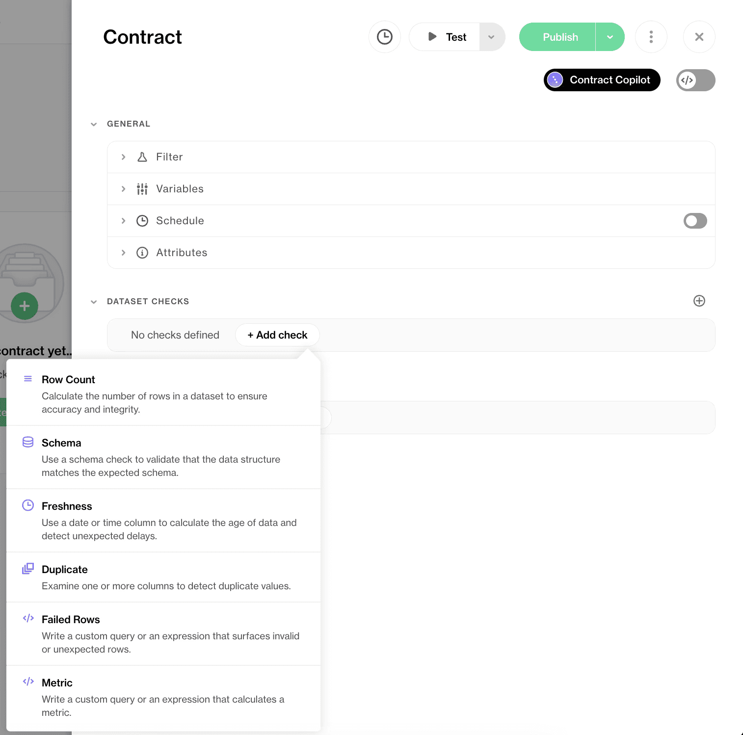 example soda data contract UI