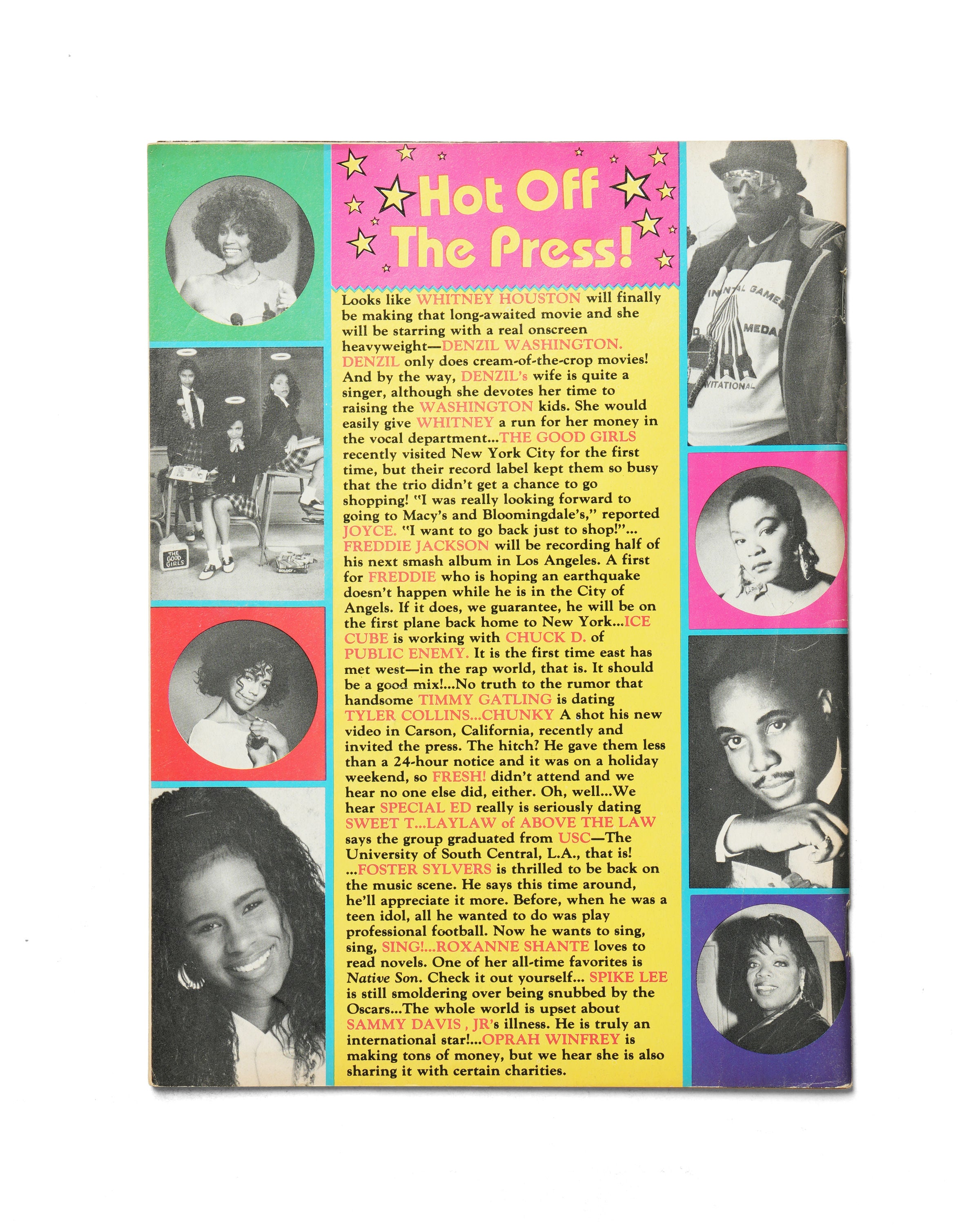 Fresh - April 1990 - Back Cover