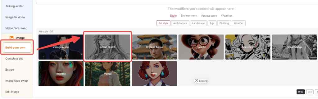 Create anime character