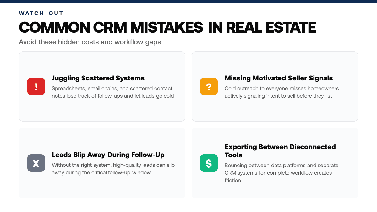 Best Real Estate CRM Software Compared 12 Top Platforms, warning-callouts