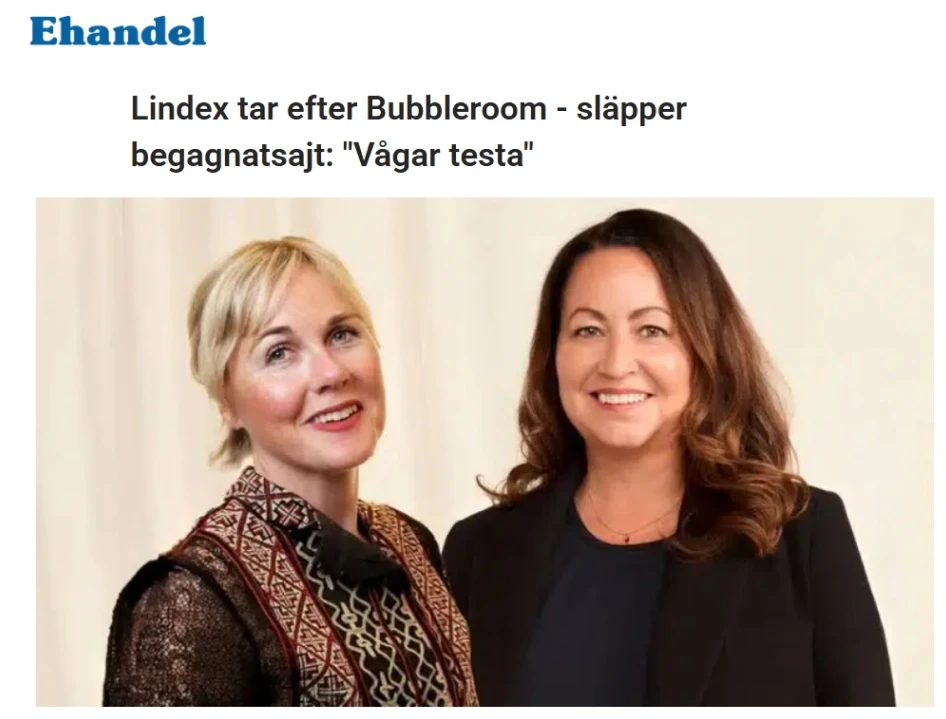 Revive Retail - Publicerat om oss- 21 Januari 2025 - Lindex följer Bubbelrooms fotspår - lanserar begagnatsajt: "Vågar testa". E-handel.se , Secondhand / Pre-loved / Varumärke