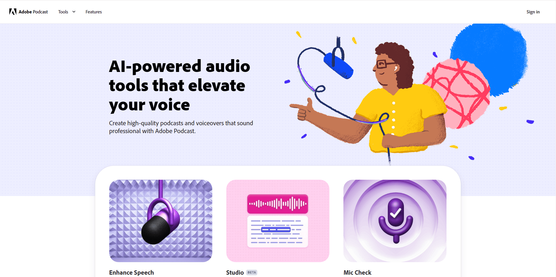 adobe podcast image