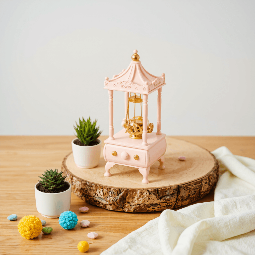 product photography of miniature claw crane machine
