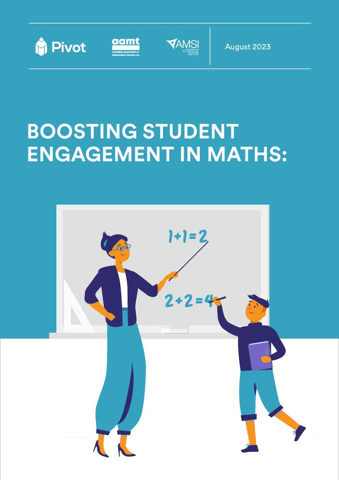 2023 Maths Engagement Report cover