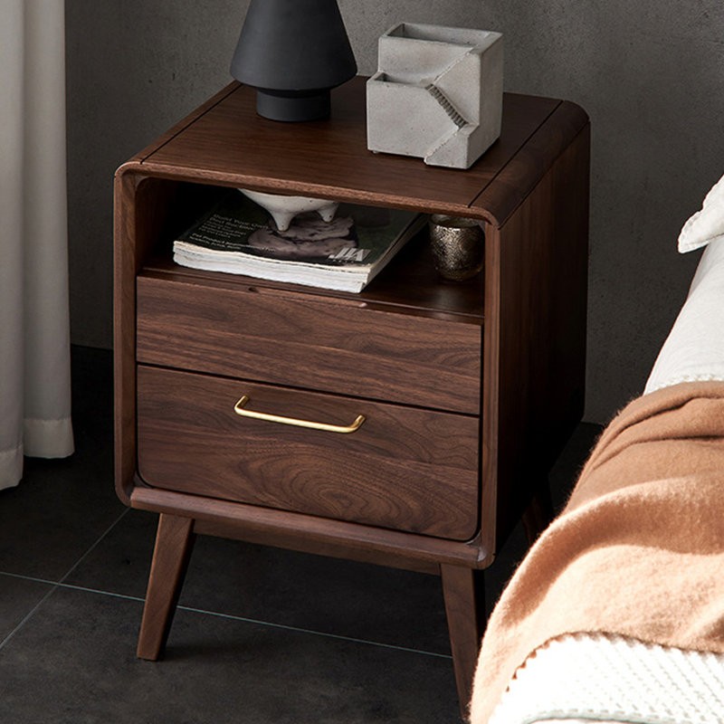 Black walnut nightstand – A stylish and functional furniture piece, perfect for any modern home.