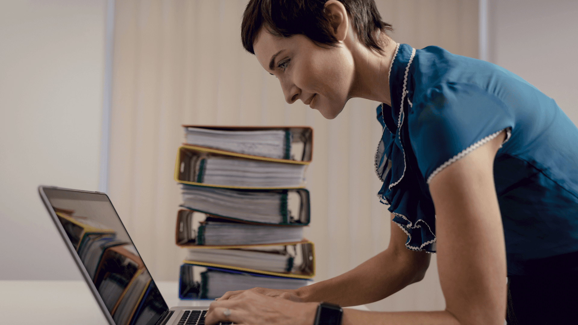 Wooden blocks on desk