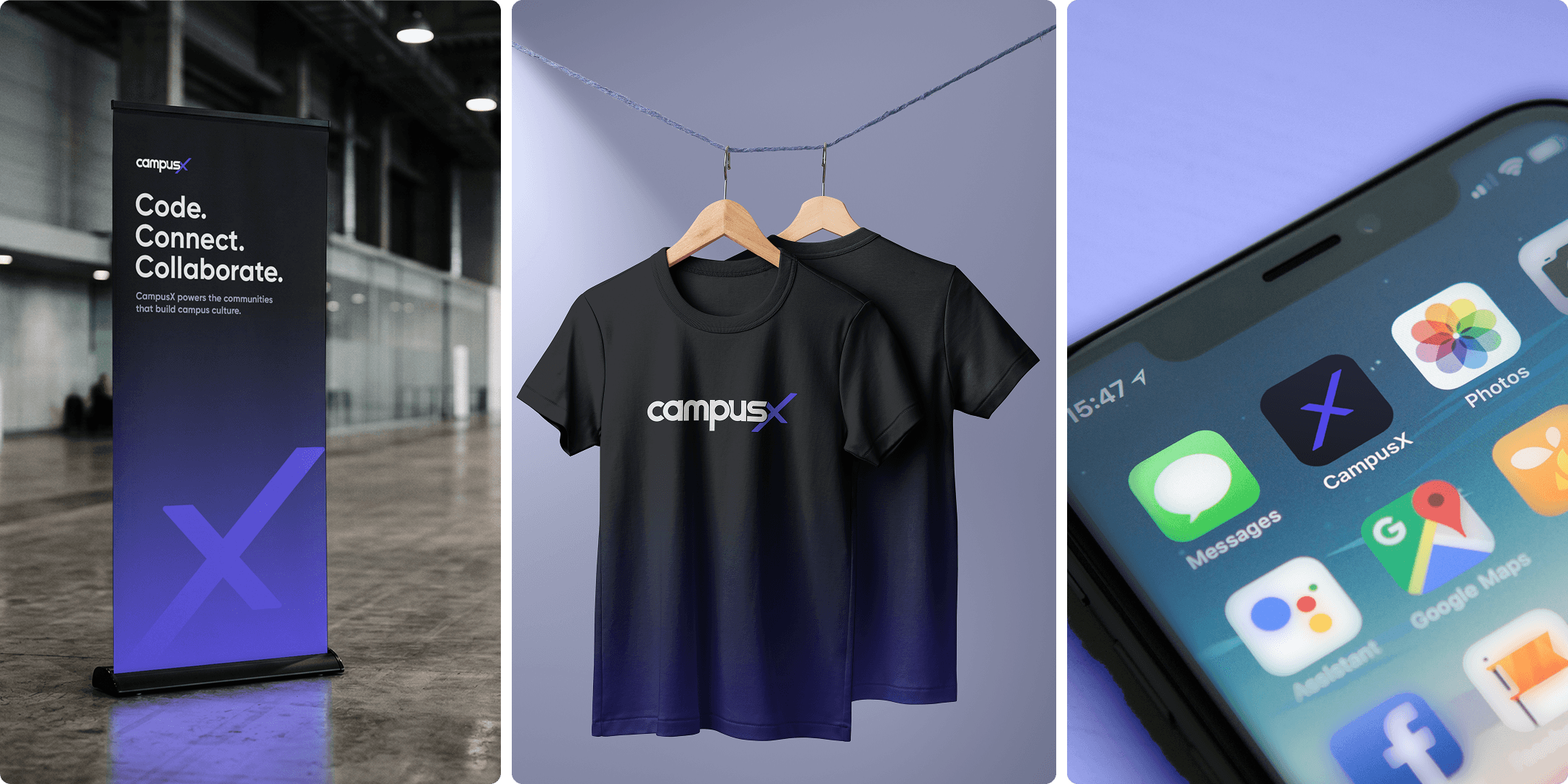 standee, tshirts and app icon mockups