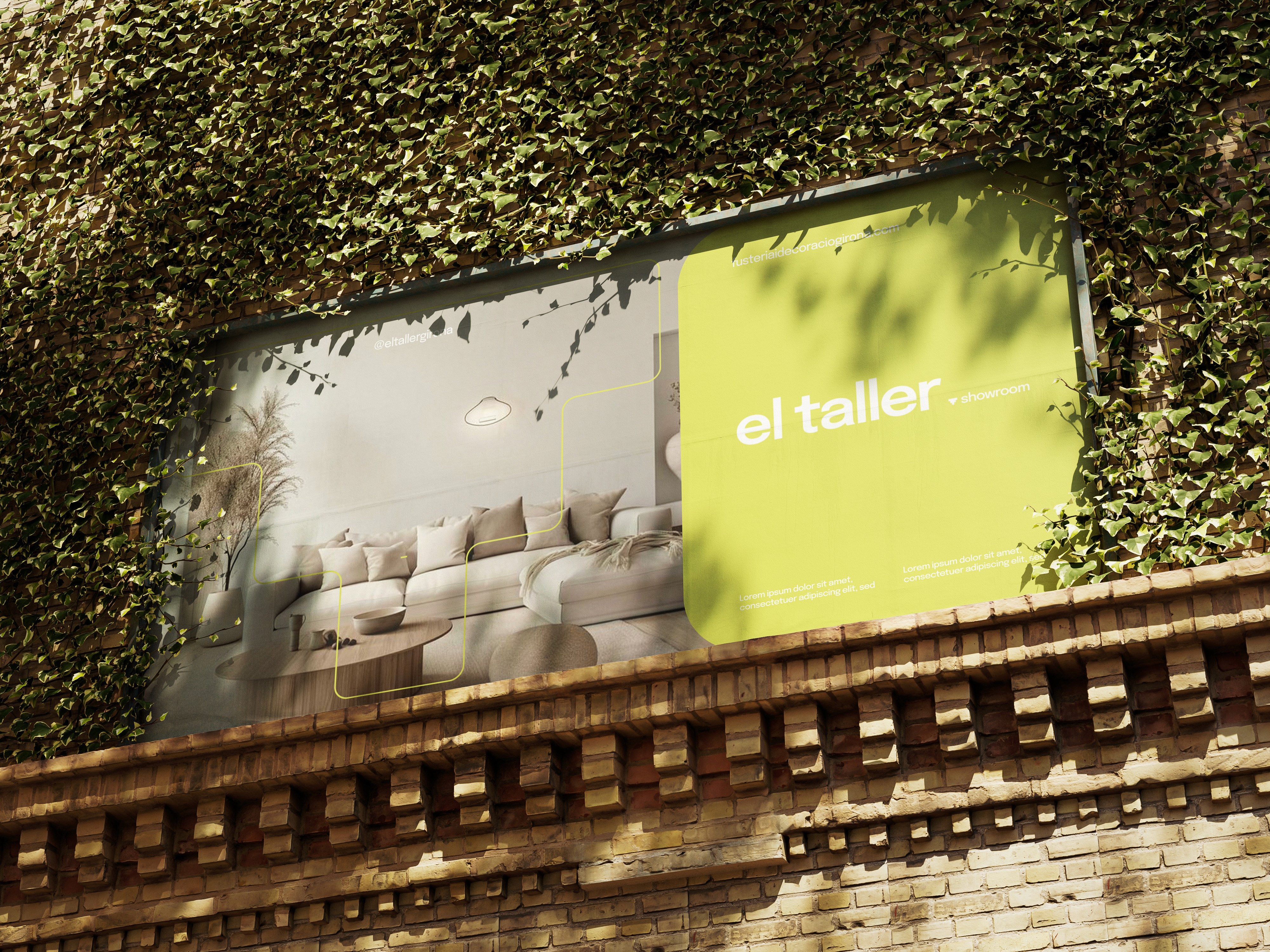 Close-up of a yellow tennis ball sitting on a green court, positioned near the white center line.