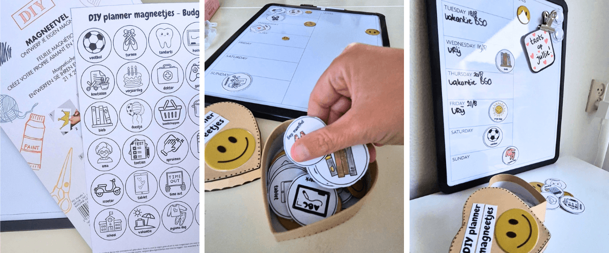 diy magneetvellen van de Wibra