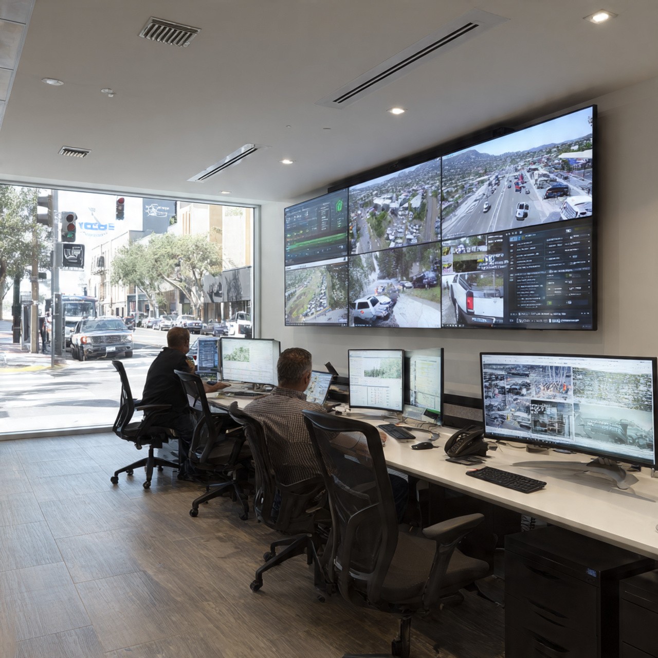 Man using Tyros® mobile app to report an incident in real time for security and operational management