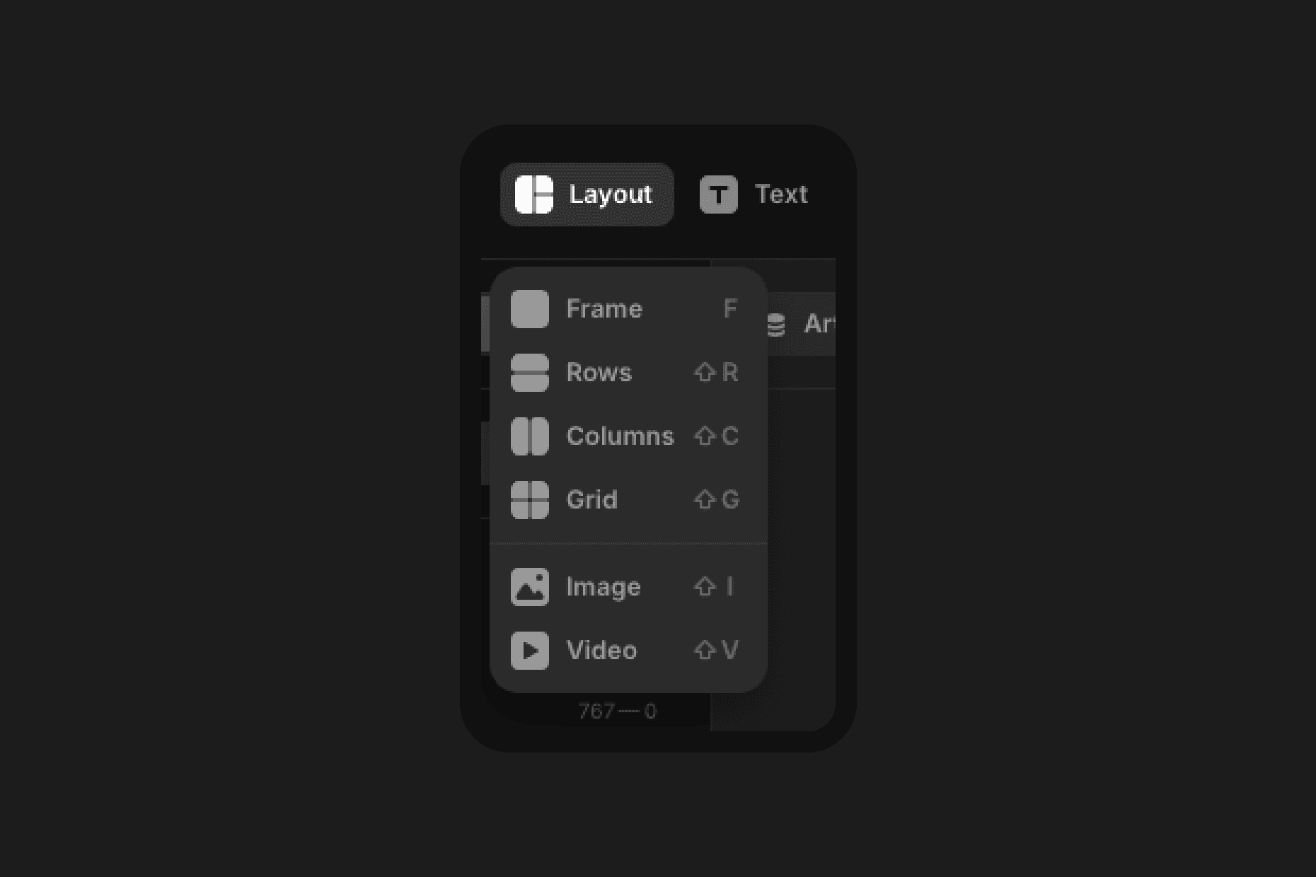 framer user interface layout frames rows columns grid image video