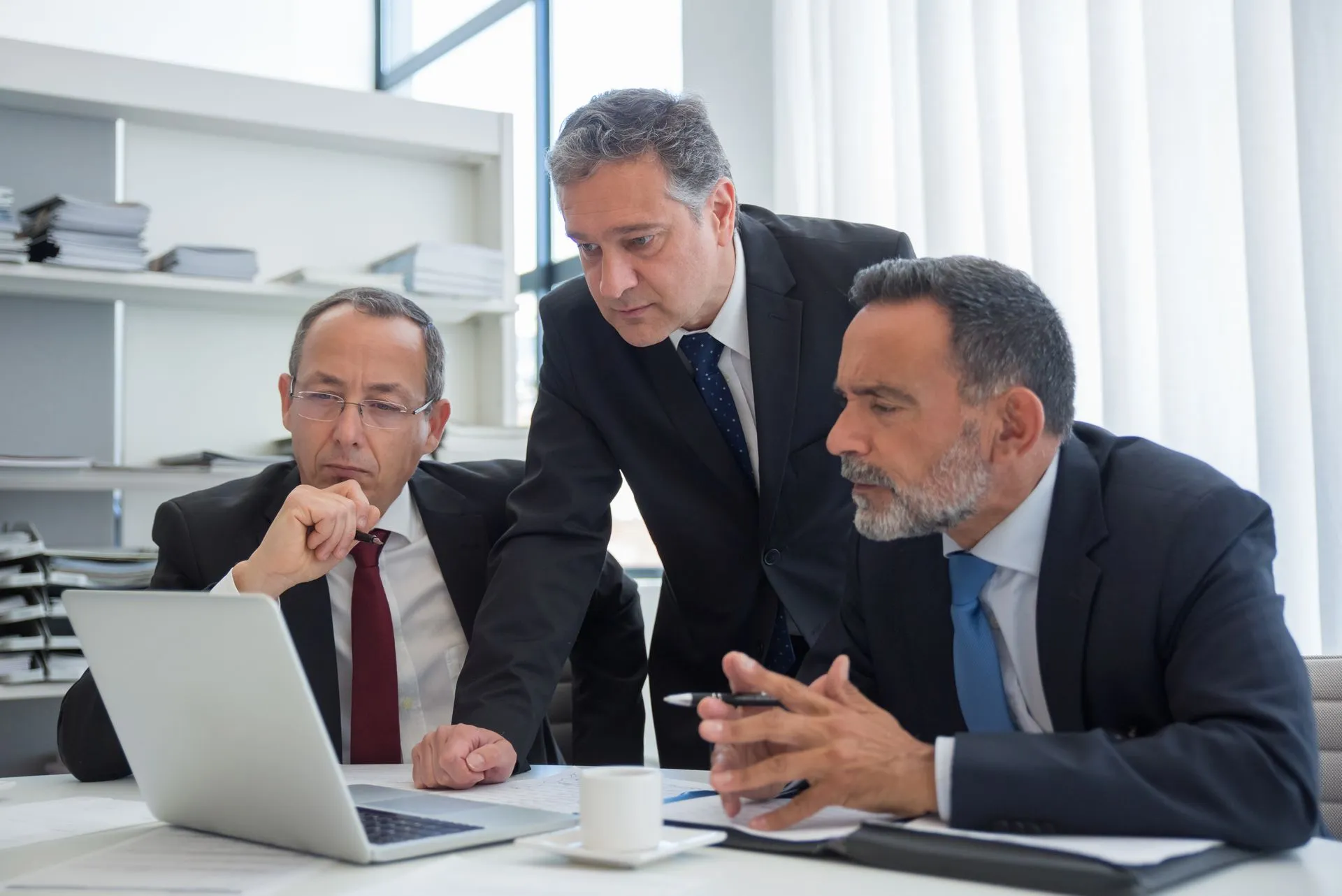 a group of business people