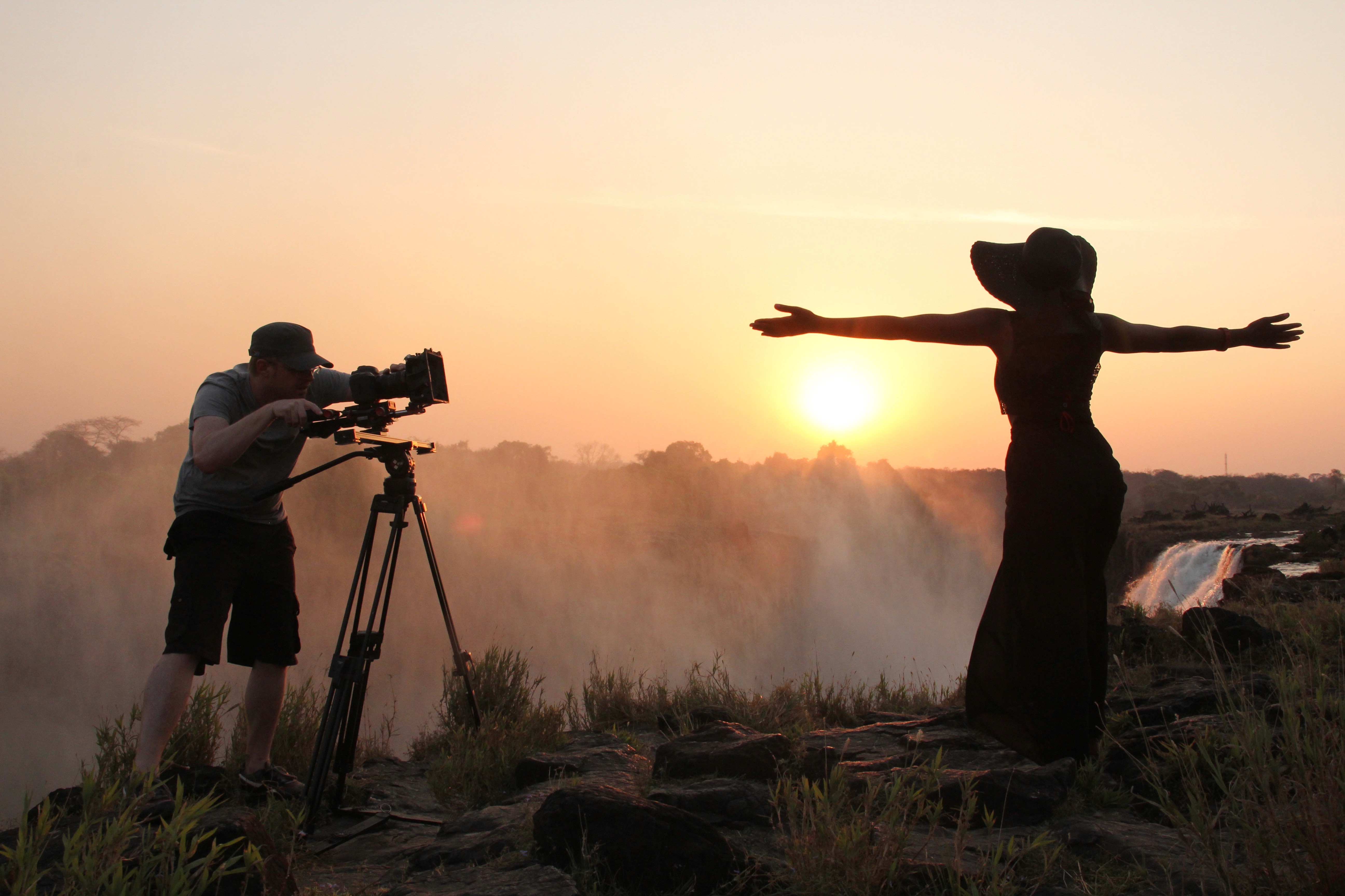 Film shoot in africa