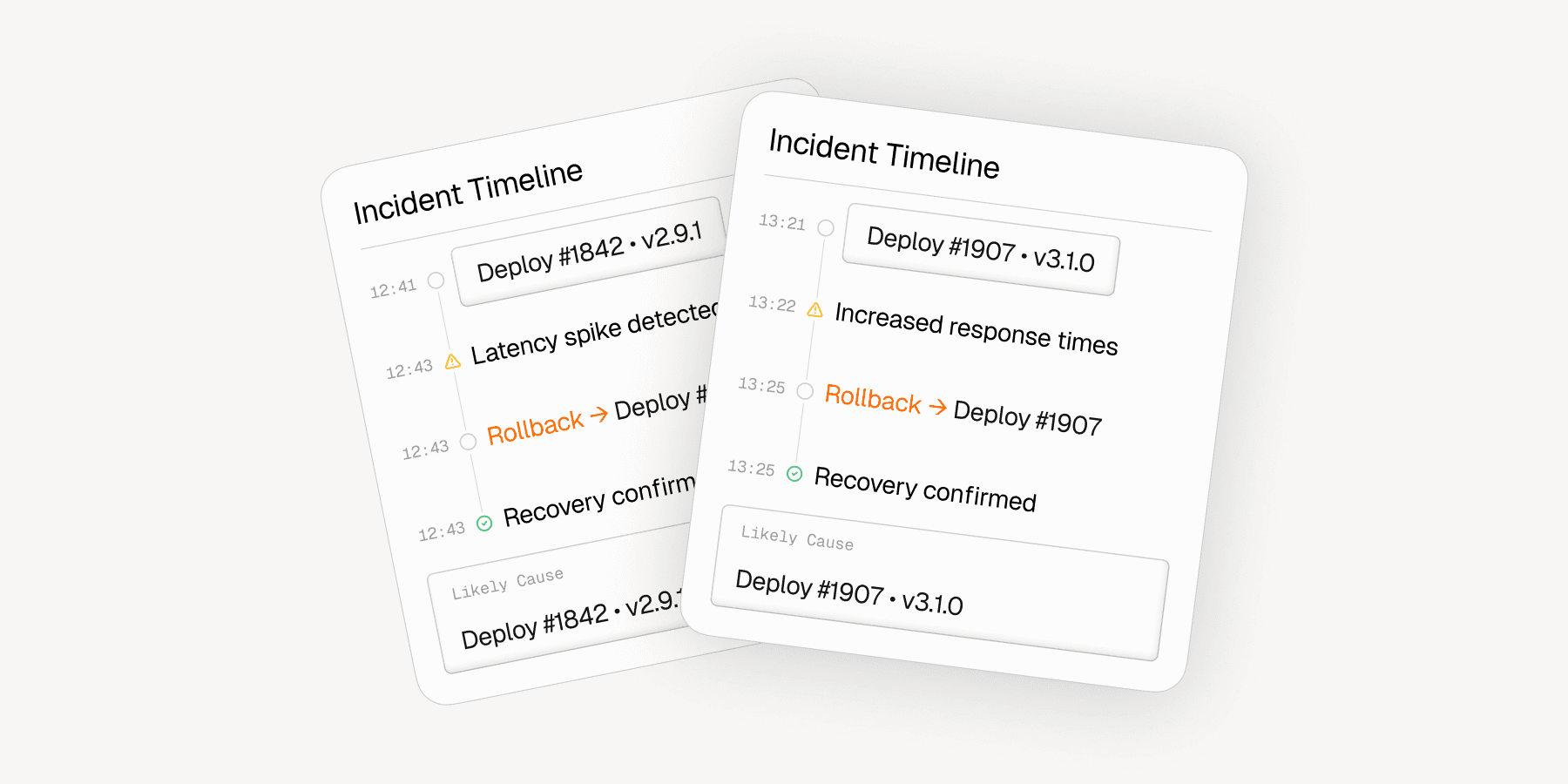Incident timeline interface