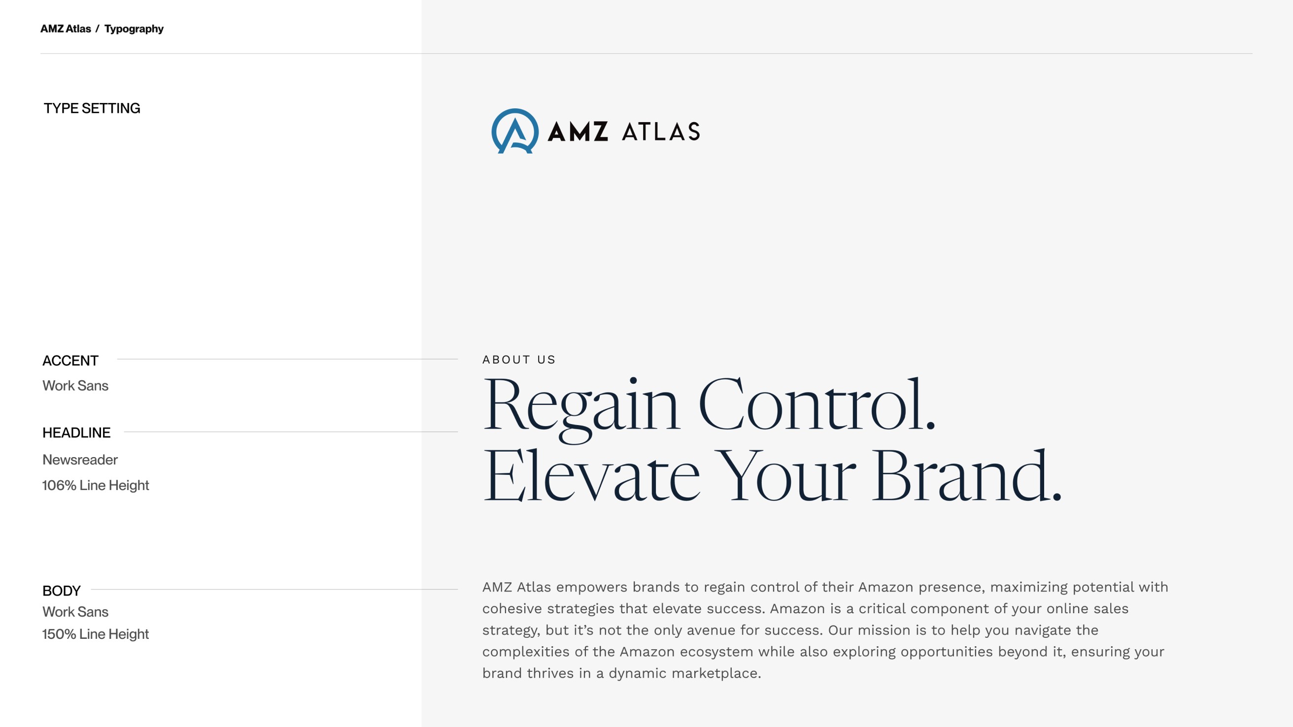 AMZ Atlas - Type Setting