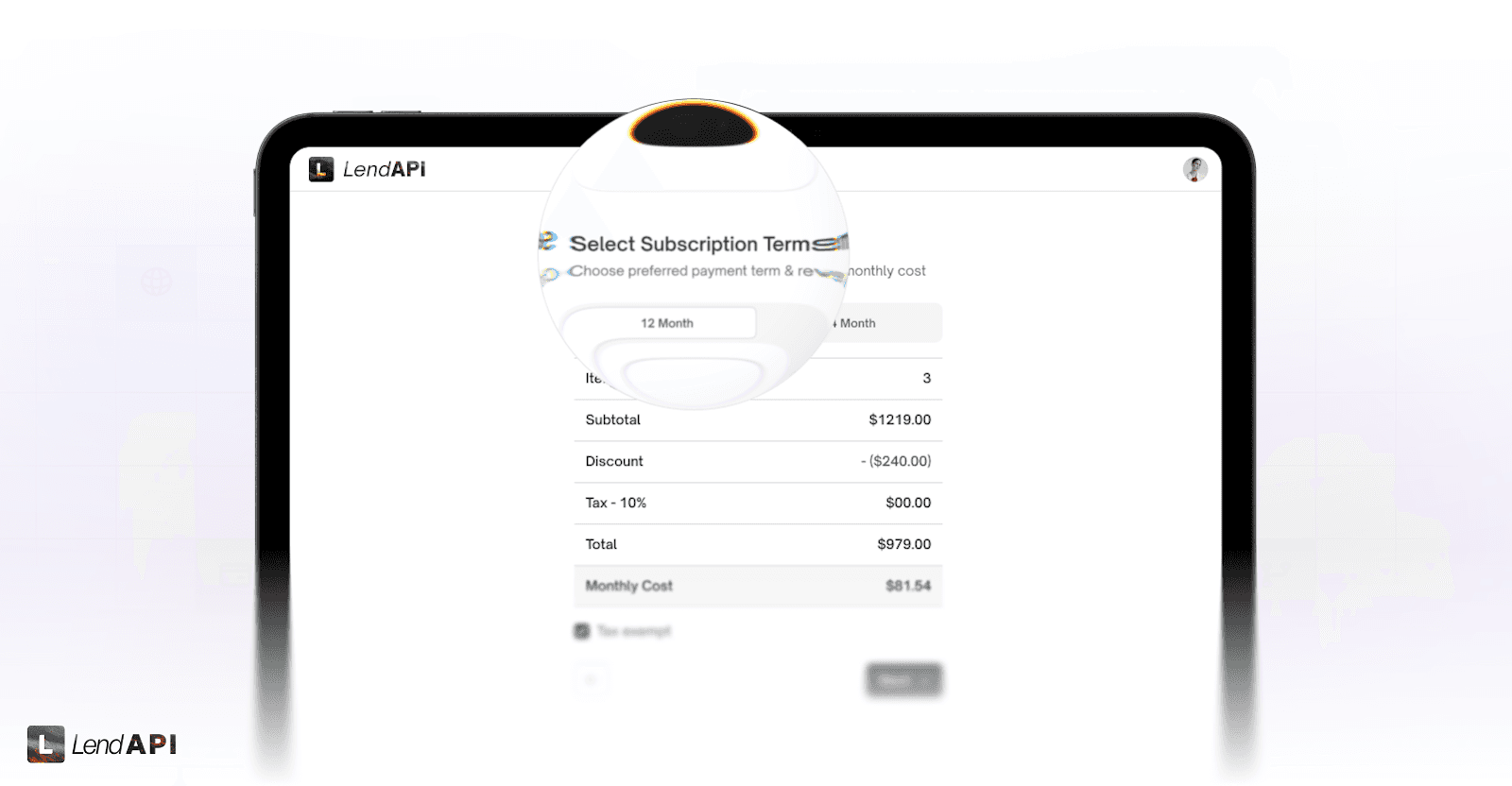 LendAPI - Instore Financing Experience