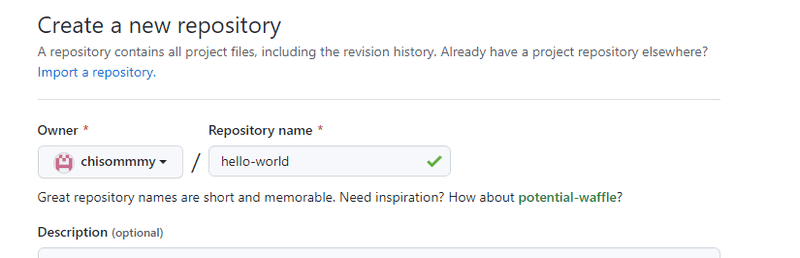 naming your github repository