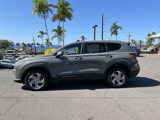 Grey Hyundai Santa Fe for rent in Kona Big Island Hawaii