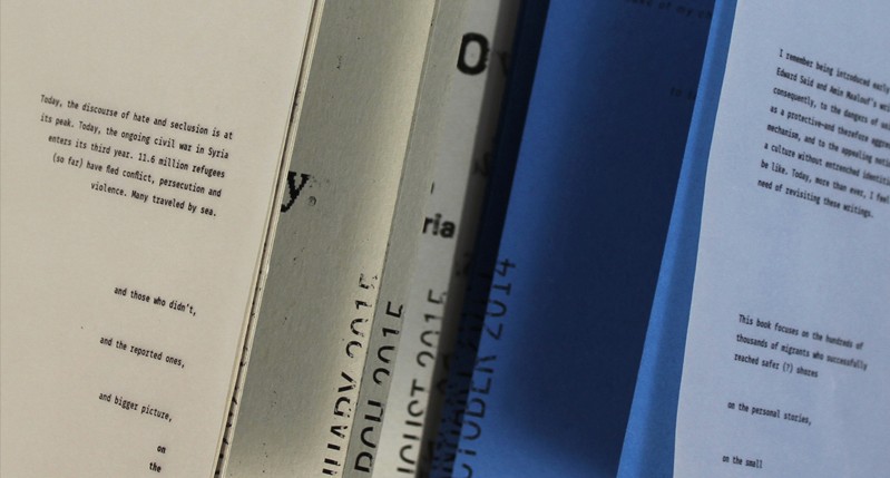A photo with pieces of imprinted paper taken from books.