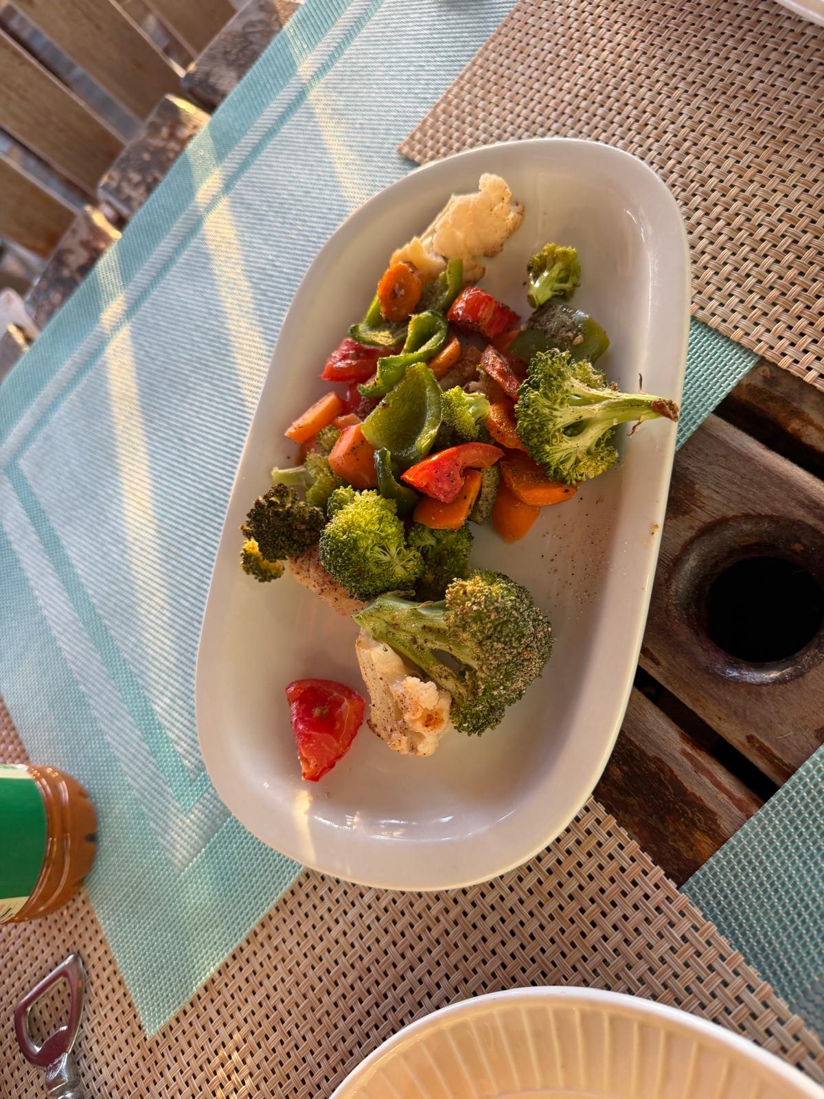 Tropical restaurant setting