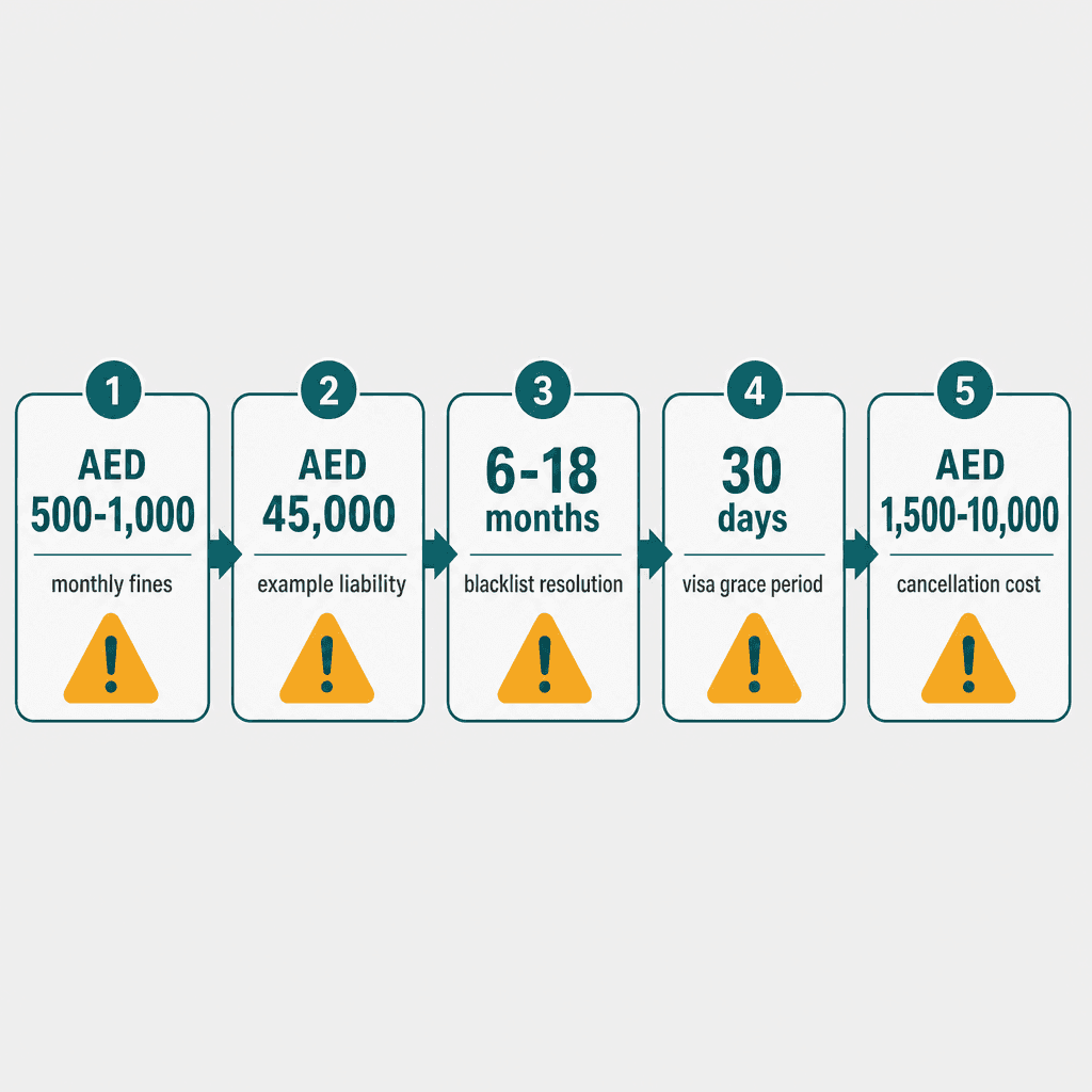 Infographic: Cancelling a Trade License in Dubai: Step-by-Step Guide