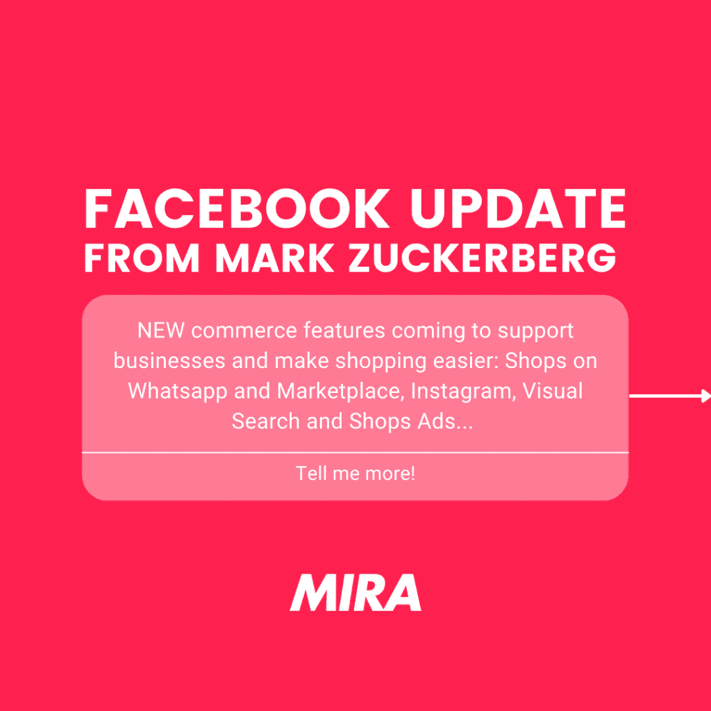 Facebook update from Mark Zuckerberg.