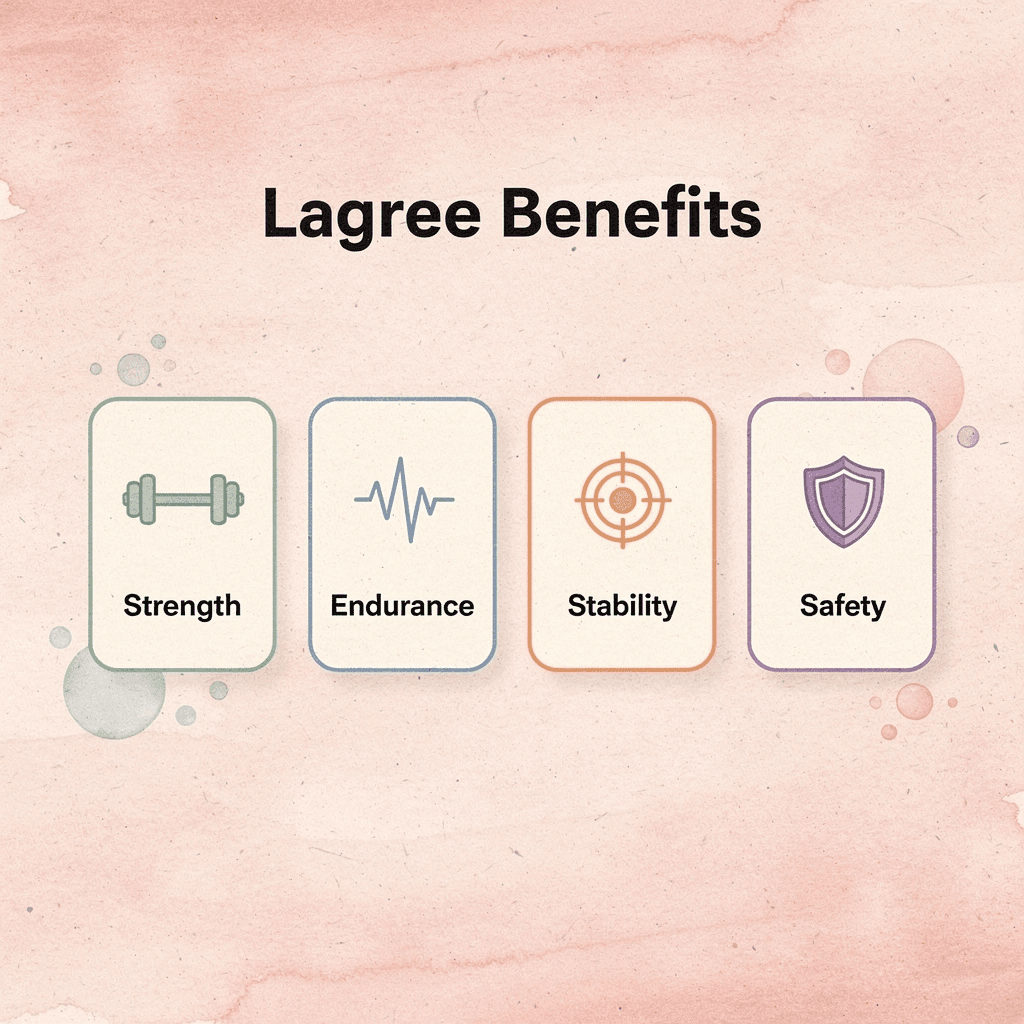 Infographic showing four key Lagree benefits