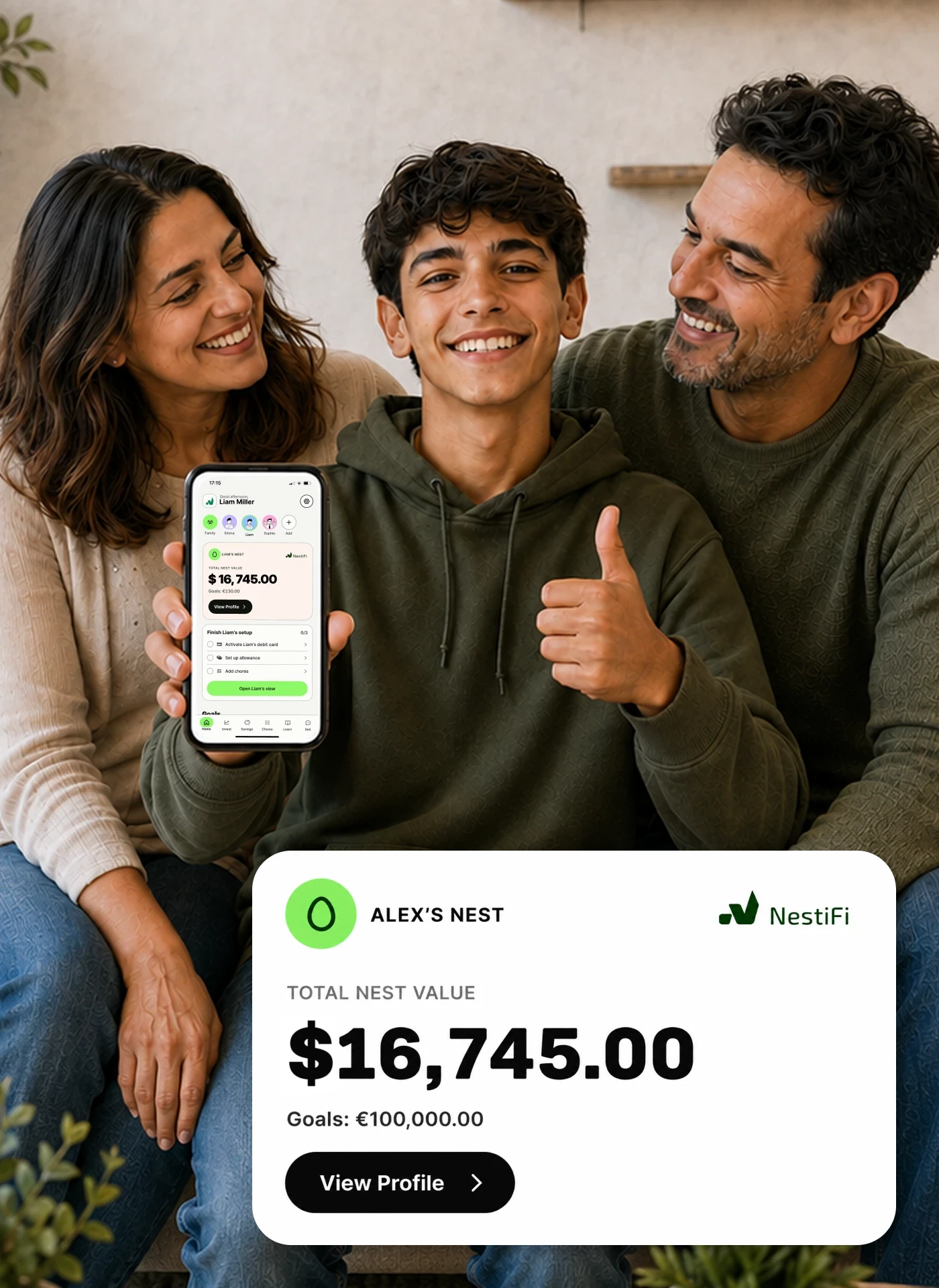 NestiFi family finance experience
