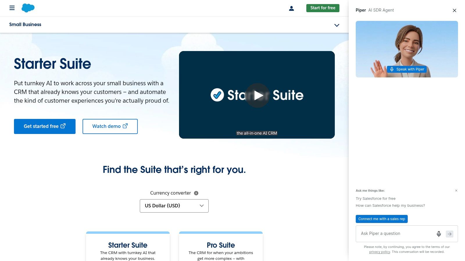 Salesforce Starter Suite