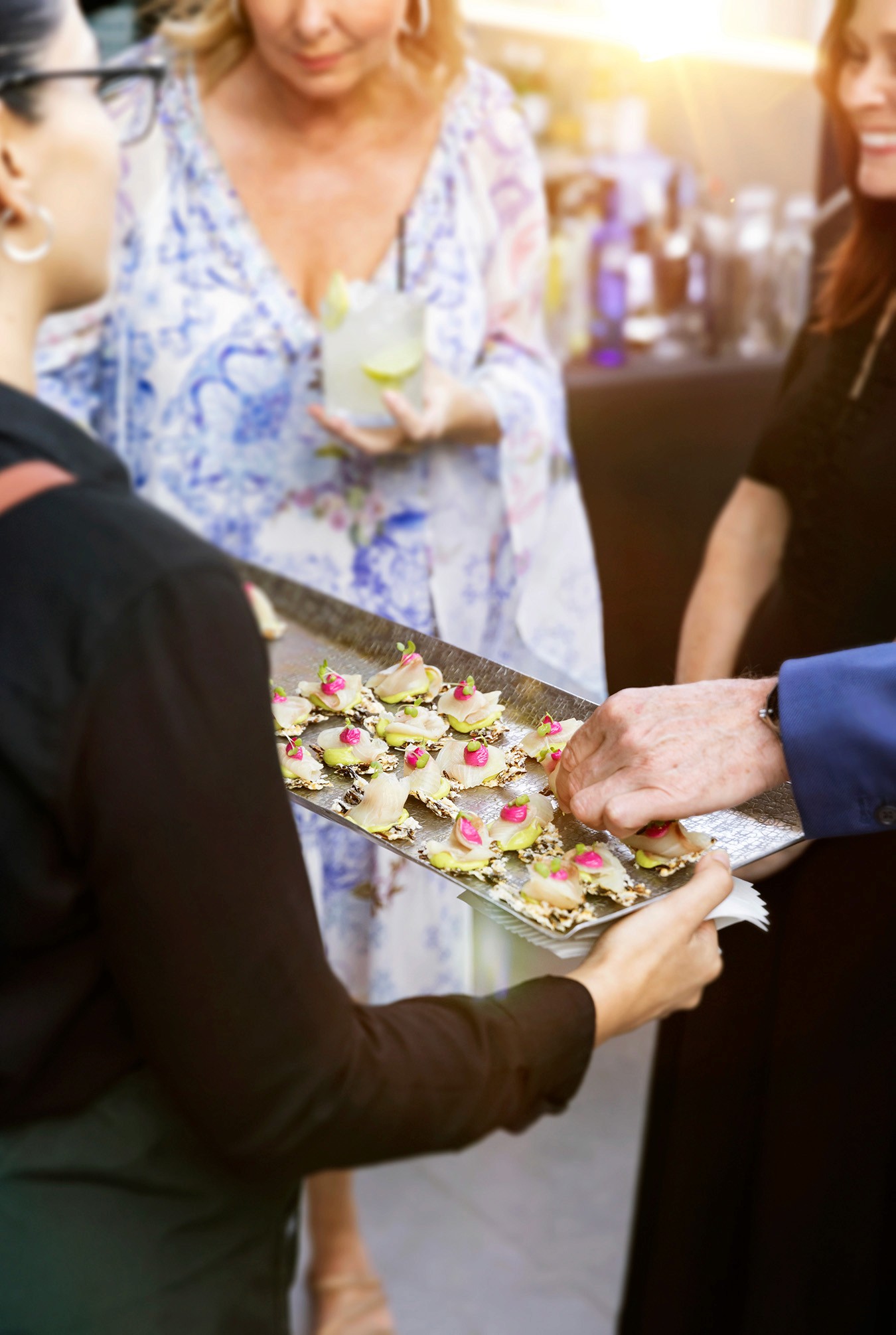 Canape Service for a outdoor corporate event