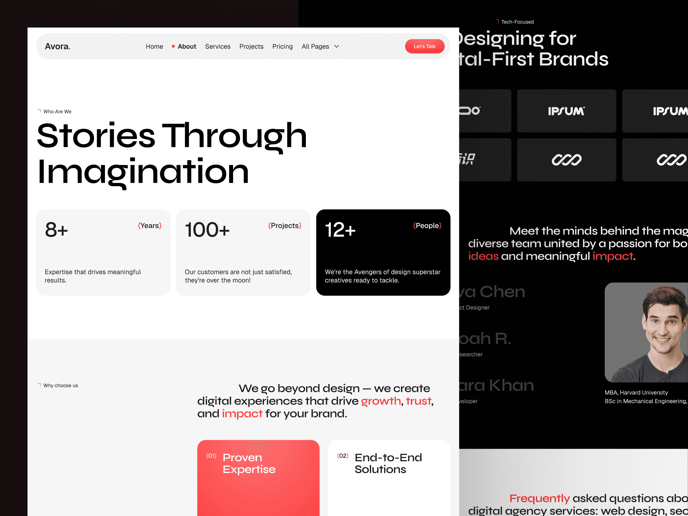 framer agency template