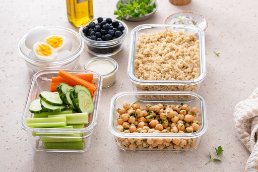 food that is packed for meal prep