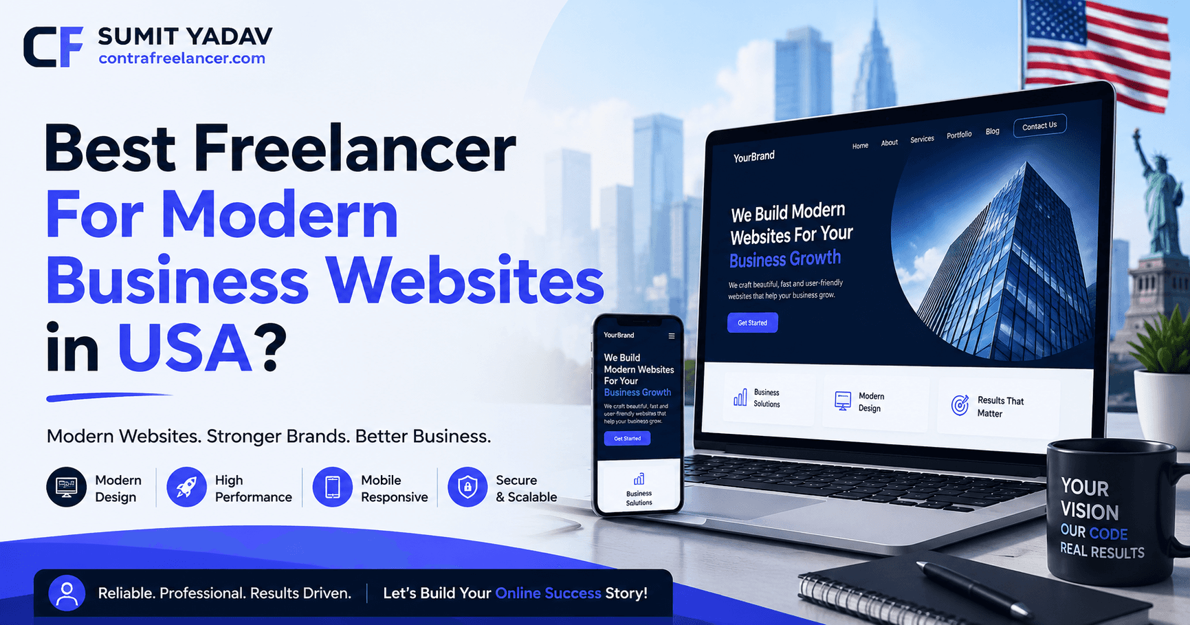 Best Freelancer For Modern Business Websites in USA