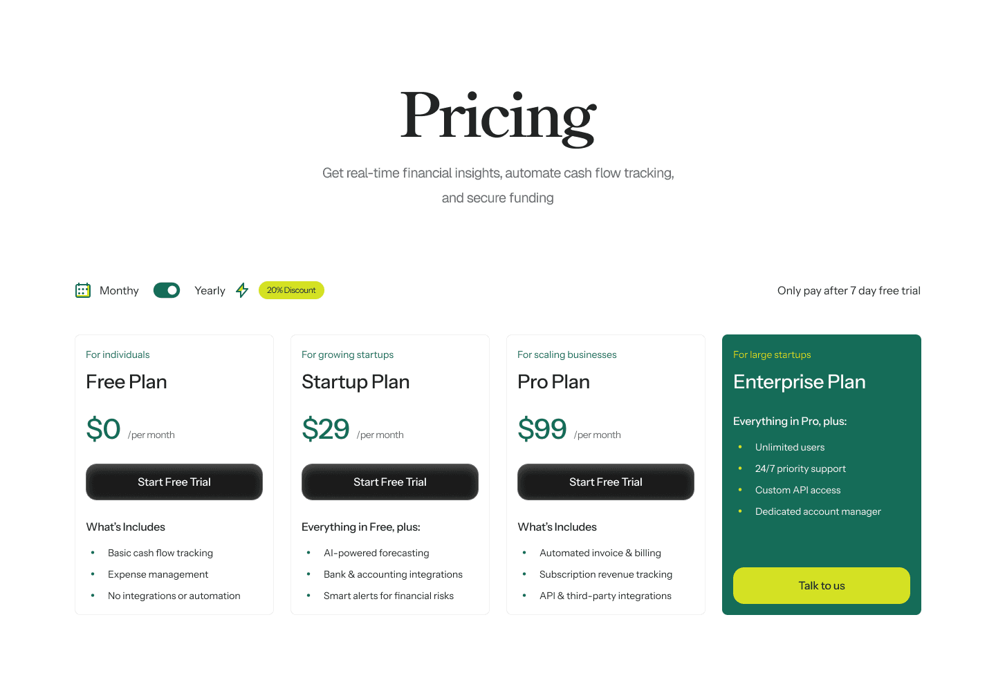 Pricing