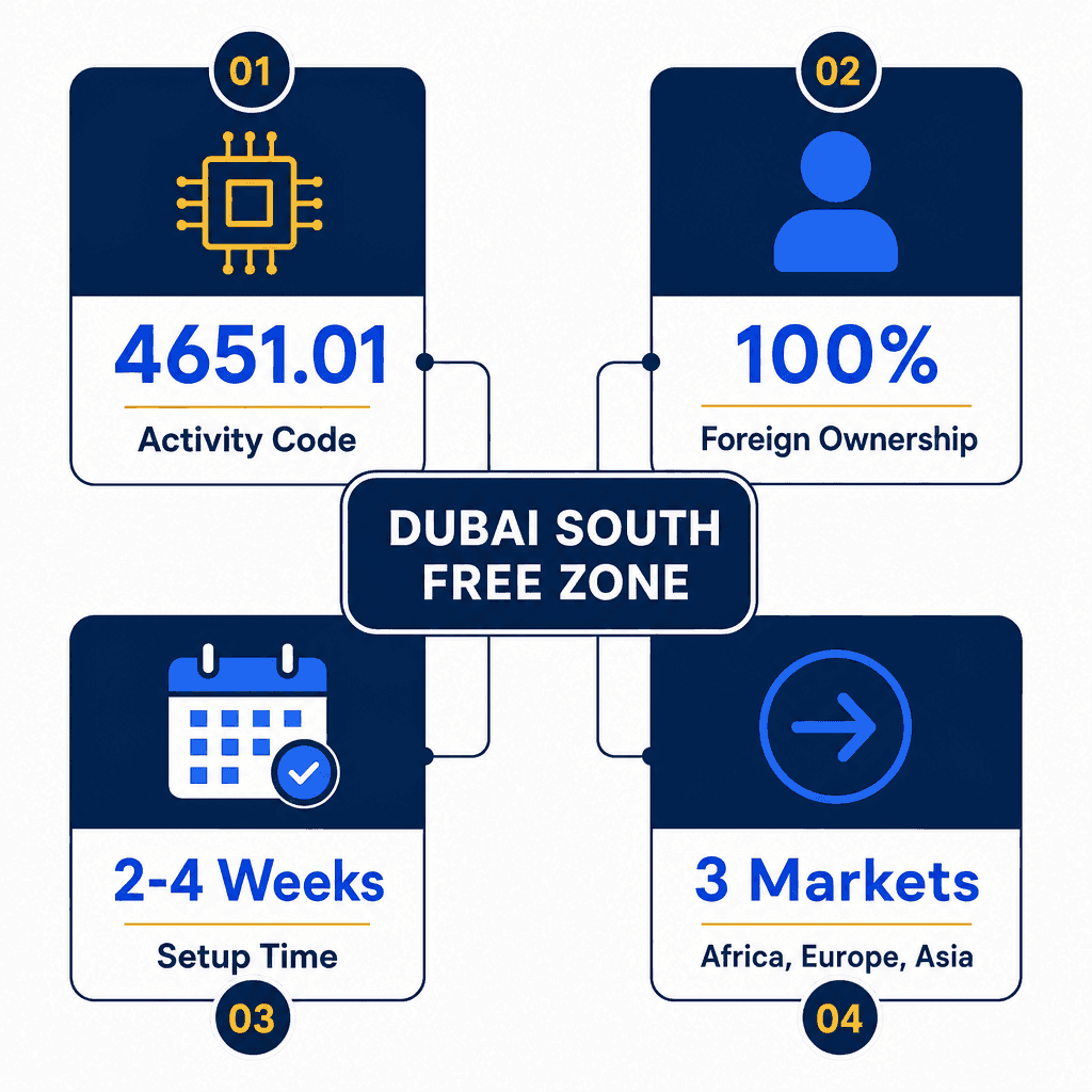 Infographic: Computer Hardware & Peripherals Wholesale Trading License in Dubai